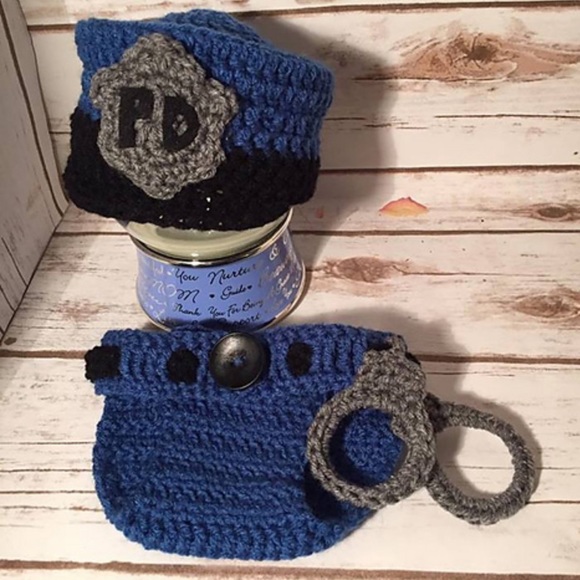 Police knit costume for baby - Picture 5 of 5